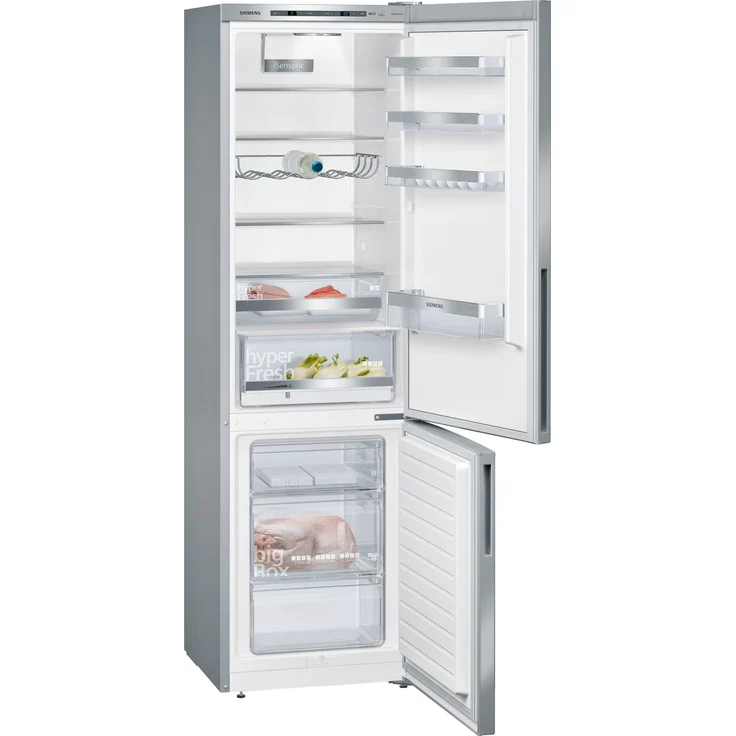 Siemens KG39EAICA Kühl-Gefrierkombination, freistehend, silber, LowFrost, 0-Grad-Zone, Schnellgefrieren, LED, Breite 60 cm – Bild 10