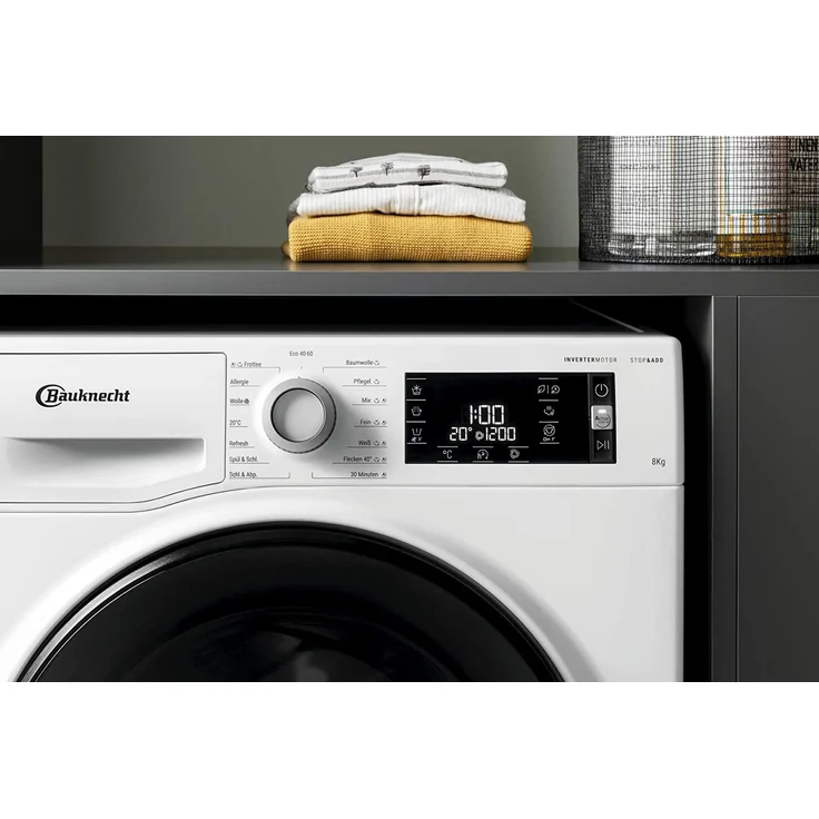 Bauknecht W Active 823 PS, Frontlader-Waschmaschine, B, Fassungsvermögen 8 kg, Standgerät, Breite 59,5 cm, SteamRefresh, Allergiker-Programm - Preisvergleich – Bild 22