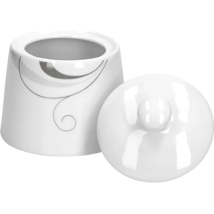 Portofino Zuckerdose mit Deckel Ø 90 mm, 280 ml, Rankendekor Kaffeezubehör edles Marken-Porzellan