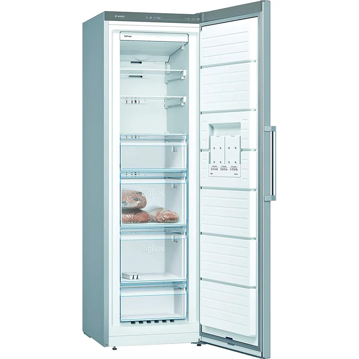 Bosch GSN36VLFP Gefrierschrank, freistehend, silber, NoFrost, Schnellgefrieren, Breite 60 cm, Energieklasse F – Bild 5