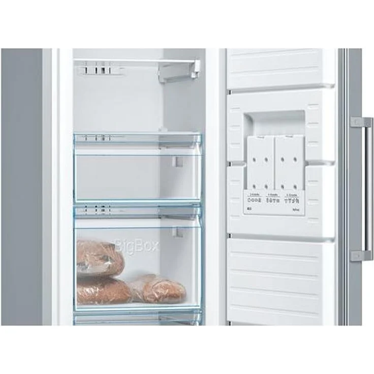 Bosch GSN36VLFP Gefrierschrank, freistehend, silber, NoFrost, Schnellgefrieren, Breite 60 cm, Energieklasse F – Bild 14