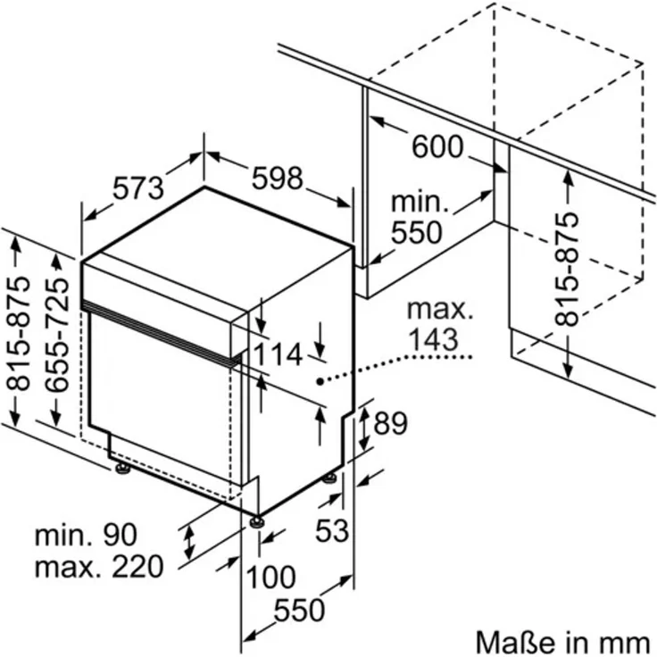 Bosch SMI4HVS31E, Geschirrspüler, E, Geräuschemissionsklasse C, Geräuschemissionen 46 Dezibel – Bild 9
