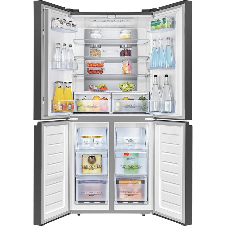 Hisense RQ563N4SF2 Side-by-Side-Kühlschrank, freistehend, schwarz, Full NoFrost, Schnellgefrieren, LED, Breite 79.4 cm, Energieklasse F – Bild 11