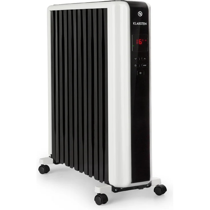 Klarstein Thermaxx 2500 Ölradiator 2500W 5-35° C, 24h-Timer, weiß|schwarz, Radiator – Bild 1