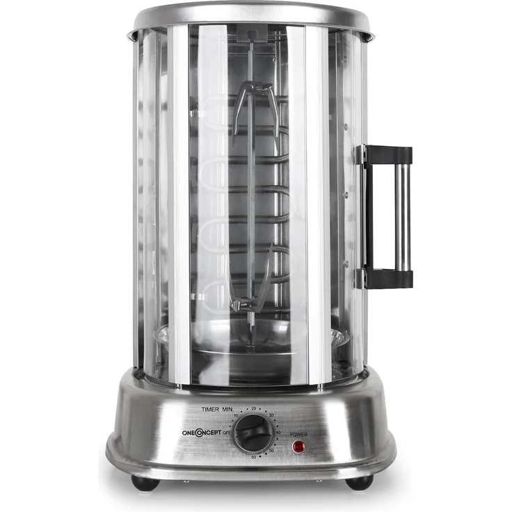 Kebap Master Pro Vertikalgrill 1500W Edelstahl inkl. Spieß Set – Bild 7