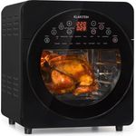 Klarstein AeroVital easy touch Heißluftfritteuse 1700W 14l Timer 16 Programme schwarz Schwarz