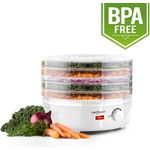 Bonsai Dörrautomat 5 Etagen Dehydrator 250 Watt schwarz Weiß