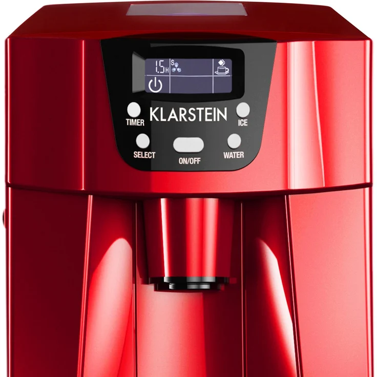Klarstein Ice Volcano 2G Eismaschine, LED, 12kg je 24h, 2l: 6-12min, rot – Bild 5