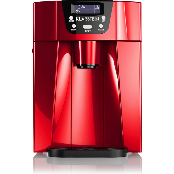Klarstein Ice Volcano 2G Eismaschine, LED, 12kg je 24h, 2l: 6-12min, rot – Bild 3