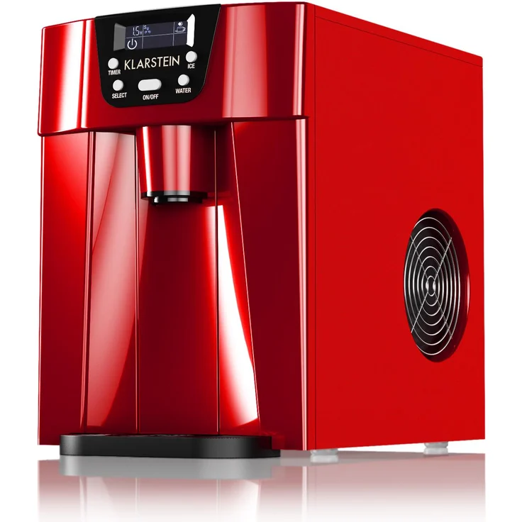 Klarstein Ice Volcano 2G Eismaschine, LED, 12kg je 24h, 2l: 6-12min, rot – Bild 4