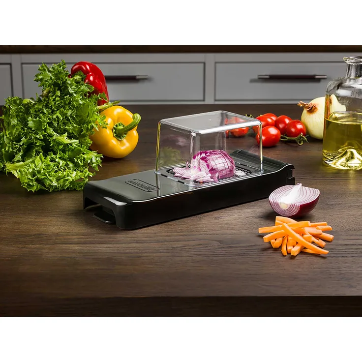 Alligator Mini Chopper Black Edition Schneidet Knoblachwürfelchen Zwiebelschneider Chili Schneider