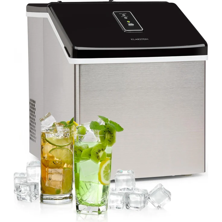 Clearcube Eiswürfelmaschine Klareis 13kg-24h Edelstahl schwarz – Bild 1
