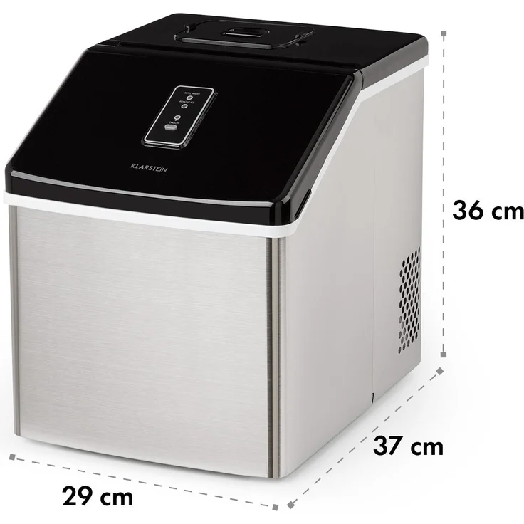 Clearcube Eiswürfelmaschine Klareis 13kg-24h Edelstahl schwarz – Bild 8