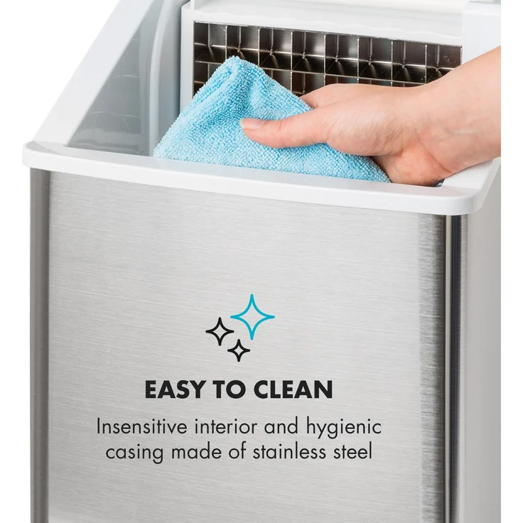 Clearcube Eiswürfelmaschine Klareis 13kg-24h Edelstahl schwarz – Bild 7