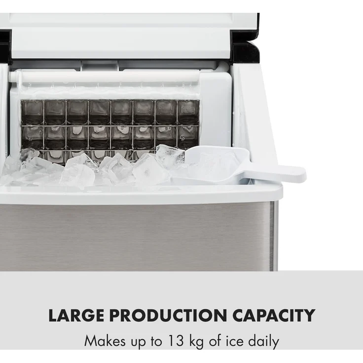 Clearcube Eiswürfelmaschine Klareis 13kg-24h Edelstahl schwarz – Bild 5