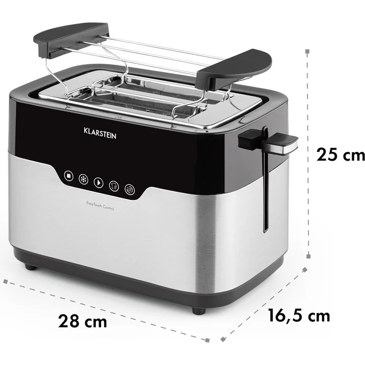Arabica Toaster 920W LED-Display Touch-Bedienfeld Edelstahl – Bild 9