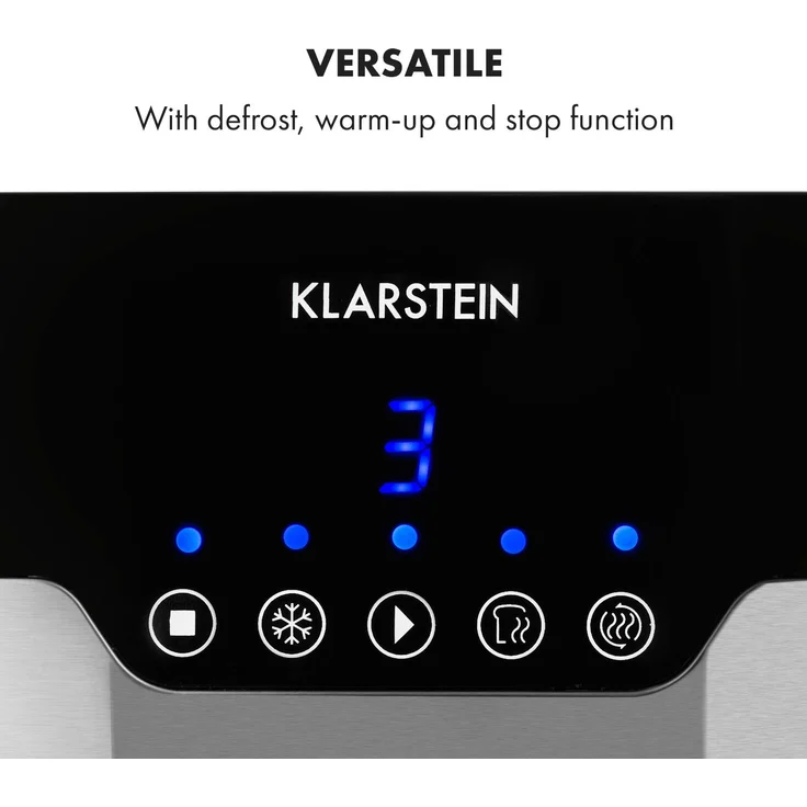 Arabica Toaster 920W LED-Display Touch-Bedienfeld Edelstahl – Bild 4