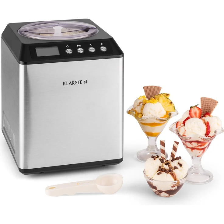 Vanilla Sky Eiscreme-Maschine Kompressor 2l 180W Edelstahl silber – Bild 2