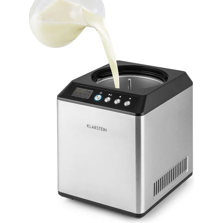 Vanilla Sky Eiscreme-Maschine Kompressor 2l 180W Edelstahl silber – Bild 7