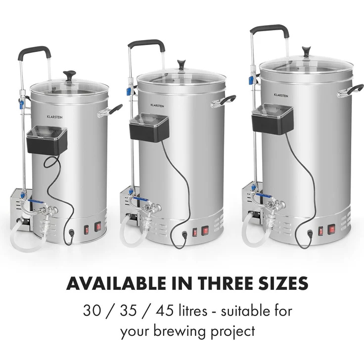 Brauheld Pro Maischekessel 2500W 35L 30-100°C Umwälzpumpe Edelstahl 35 Ltr – Bild 7