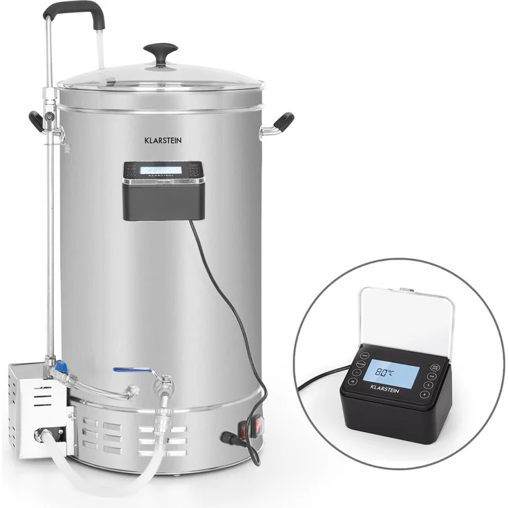 Brauheld Pro Maischekessel 2500W 35L 30-100°C Umwälzpumpe Edelstahl 35 Ltr – Bild 1