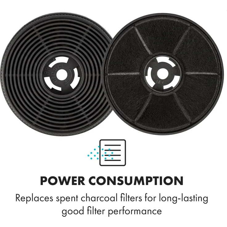 Aktivkohlefilter für Dunstabzugshauben Ersatzteil 2 Filter Umluftbetrieb Ø10,5 cm – Bild 3