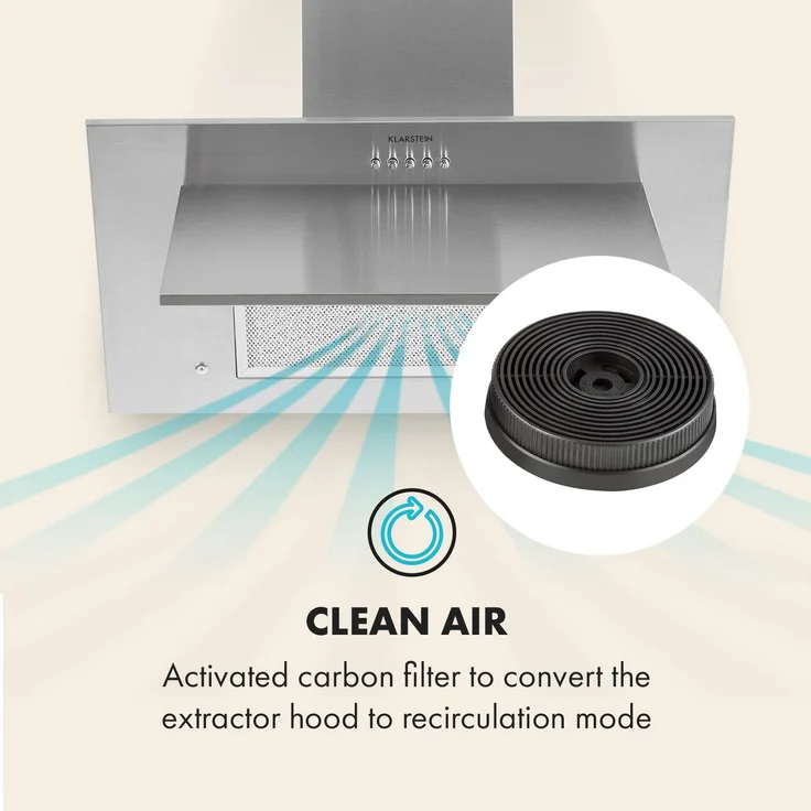 Aktivkohlefilter für Dunstabzugshauben Ersatzteil 2 Filter Umluftbetrieb Ø10,5 cm – Bild 2