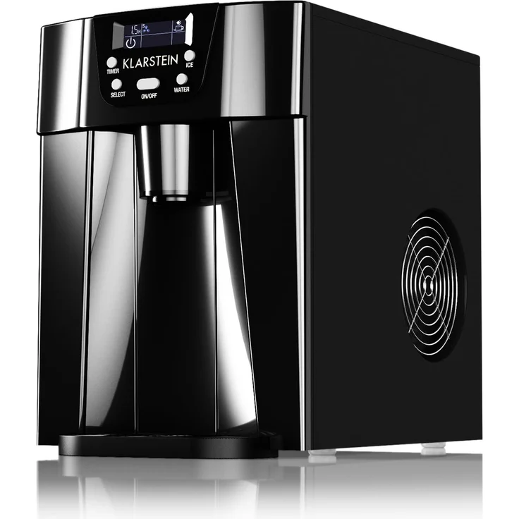Ice Volcano 2G Eismaschine LED 12kg je 24h 2l 6-12min, schwarz – Bild 4