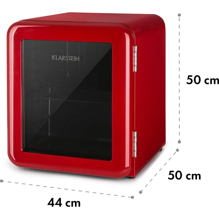 Klarstein PopLife Getränkekühler Kühlschrank 0-10°C Retro-Design rot – Bild 10