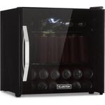 Klarstein Beersafe L Onyx Getränkekühlschrank, freistehend, schwarz, LED, 2 Metallroste, Glastür, Breite 50 cm