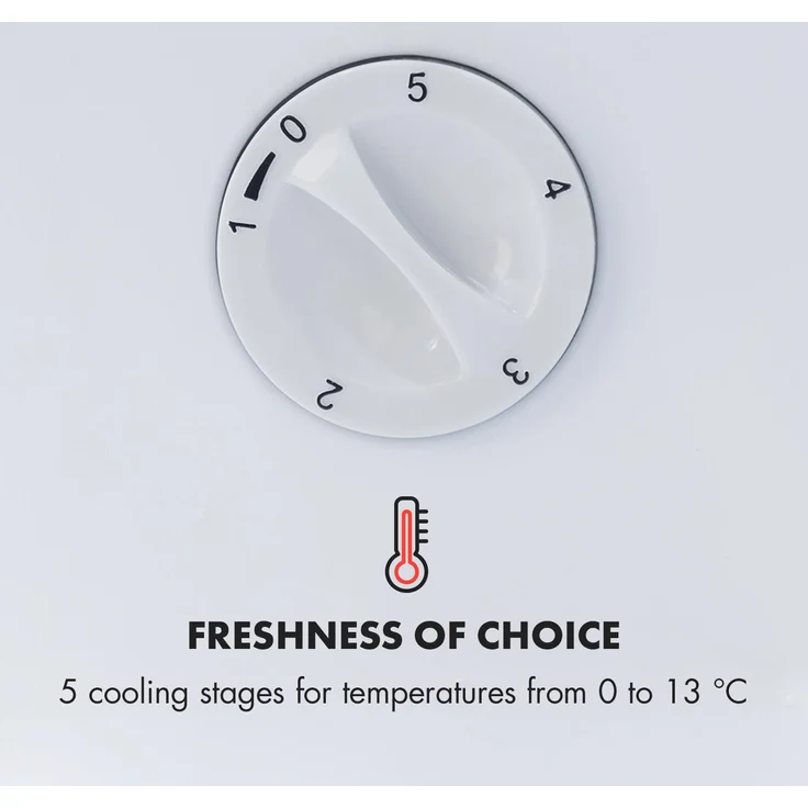 Klarstein Beersafe L Crystal White Getränkekühlschrank, LED 2 Metallroste Glastür weiß – Bild 6