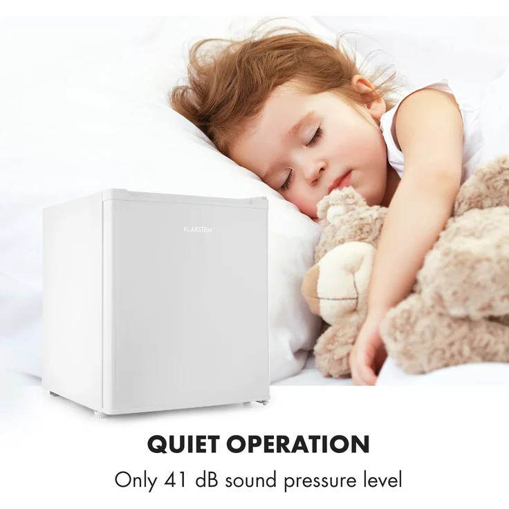 Klarstein Snoopy Eco Mini-Kühlschrank mit Gefrierfach 46 Liter 41dB weiß – Bild 7