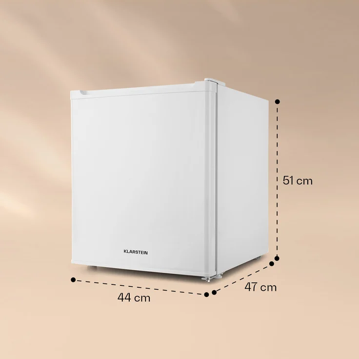 Klarstein Snoopy Eco Mini-Kühlschrank mit Gefrierfach 46 Liter 41dB weiß – Bild 6