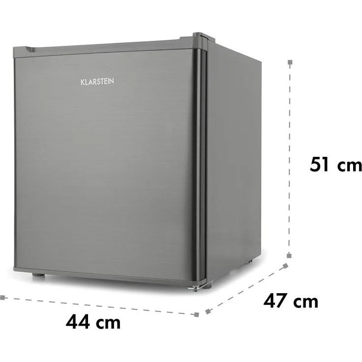 Klarstein Snoopy Eco Minikühlschrank, freistehend, silber, Breite 44 cm, Energieklasse E – Bild 10