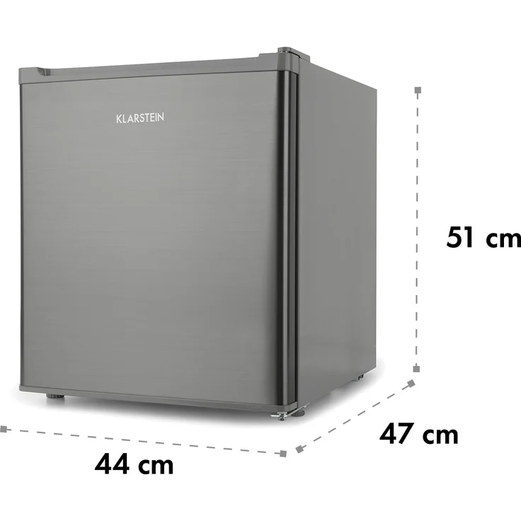 Klarstein Snoopy Eco Minikühlschrank, freistehend, silber, Breite 44 cm, Energieklasse E – Bild 8