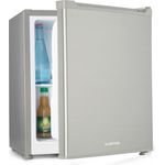 Klarstein Snoopy Eco Minikühlschrank, freistehend, silber, Breite 44 cm, Energieklasse E