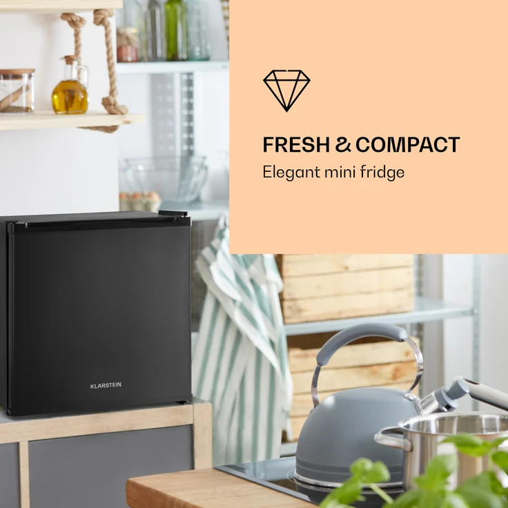 Klarstein Secret Cool Mini-Kühlschrank Mini-Bar 13l 0d schwarz – Bild 2