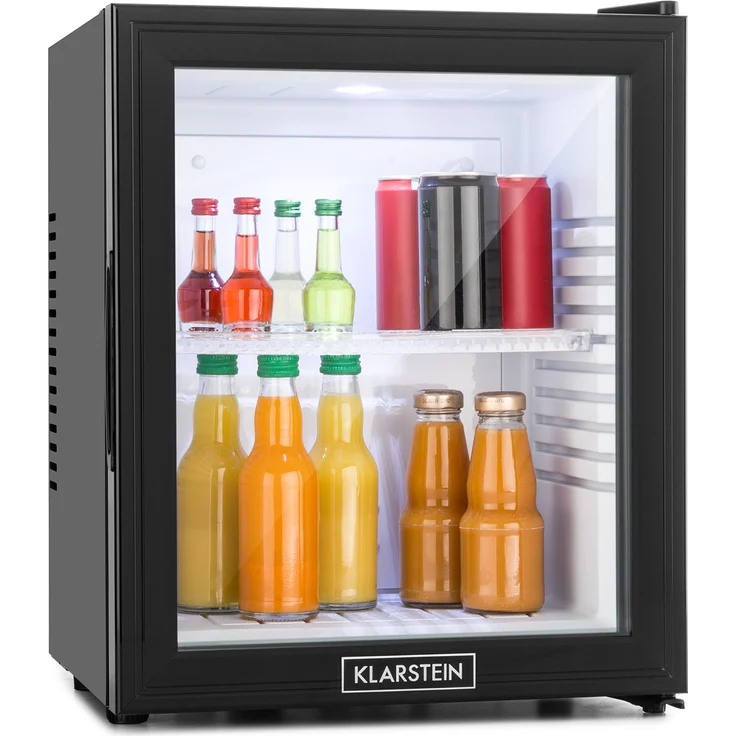 Klarstein MKS-13 Minibar 32 Liter Klasse A schwarz Glas 0dB – Bild 1