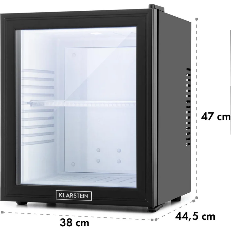 Klarstein MKS-13 Minibar 32 Liter Klasse A schwarz Glas 0dB – Bild 7