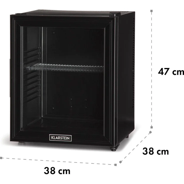 Klarstein Brooklyn Kühlschrank, freistehend, schwarz, LED, Glastür, Energieklasse E – Bild 10