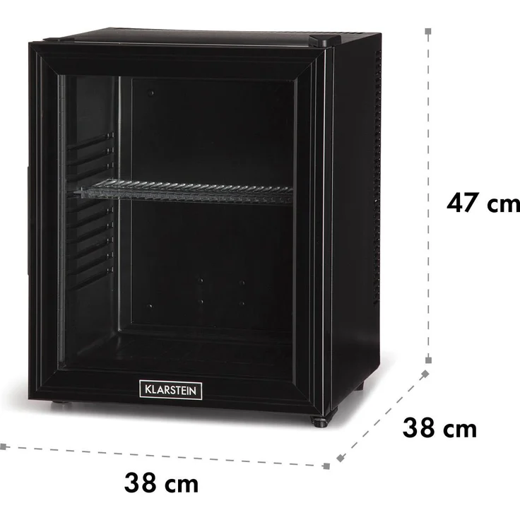 Klarstein Brooklyn Kühlschrank, freistehend, schwarz, LED, Glastür, Energieklasse E – Bild 8