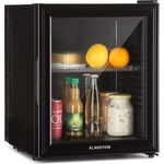 Klarstein Brooklyn Kühlschrank, freistehend, schwarz, LED, Glastür, Energieklasse E