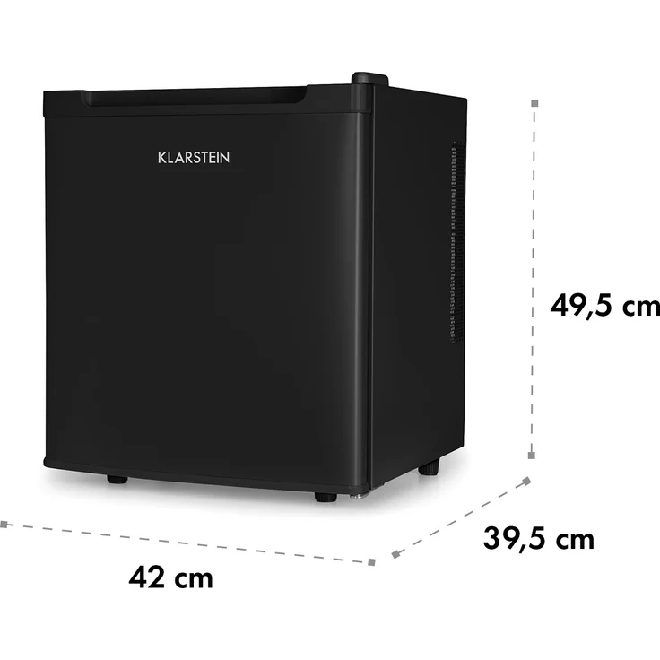 Klarstein Silent Cool Kühlschrank, freistehend, schwarz, Arctic-Fox Cooling, Breite 42 cm – Bild 7