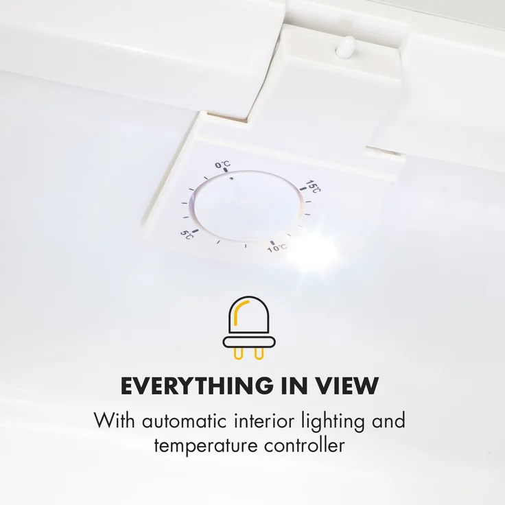 Klarstein Silent Cool Kühlschrank, freistehend, schwarz, Arctic-Fox Cooling, Breite 42 cm – Bild 5