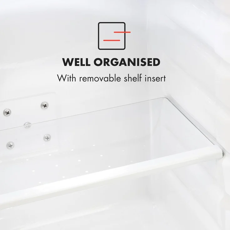 Klarstein Silent Cool Minikühlschrank, freistehend, weiß, Arctic-Fox Cooling, Energieklasse G – Bild 8