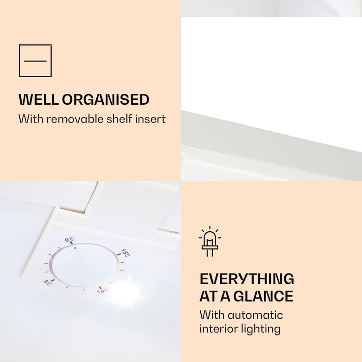 Klarstein Silent Cool Minikühlschrank, freistehend, weiß, Arctic-Fox Cooling, Energieklasse G – Bild 5