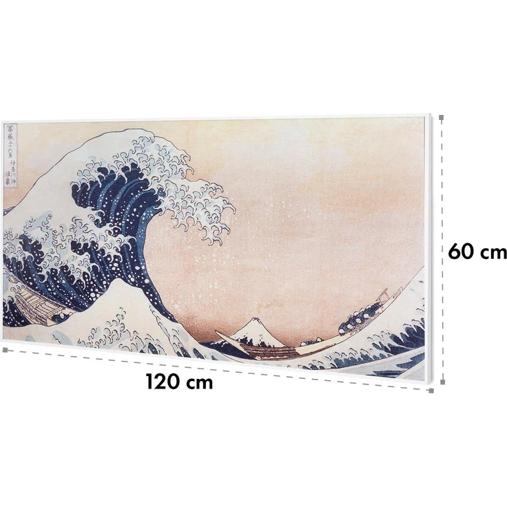Klarstein Wonderwall Air Art Smart Infrarotheizung 120x60cm 700W Wandinstallation App-Steuerung Wellen, Infrarotheizung – Bild 9