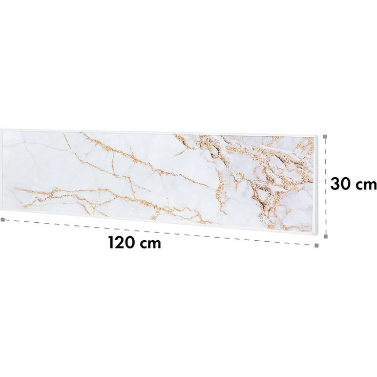 Klarstein Wonderwall Air Art Smart Infrarotheizung 60x60cm 350W Wandinstallation App-Steuerung Marmor II, Infrarotheizung – Bild 9