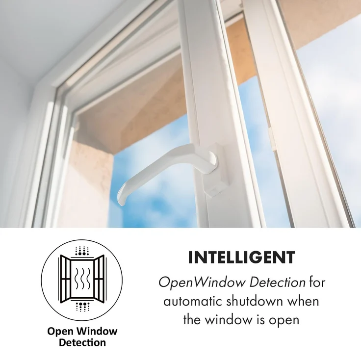 Klarstein Wonderwall Air Art Smart Infrarotheizung 60x60cm 350W Wandinstallation App-Steuerung Marmor II, Infrarotheizung – Bild 8