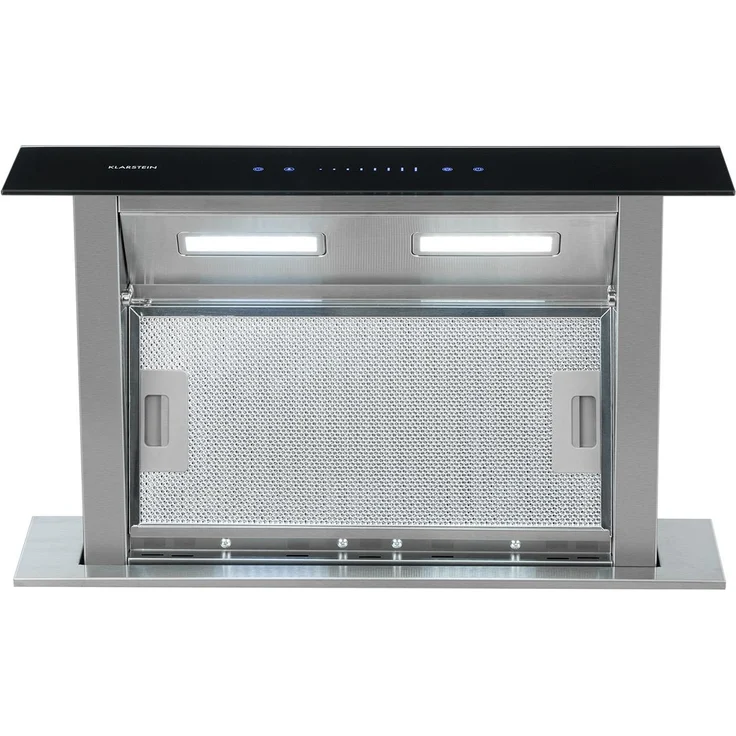 Klarstein Secret Service, Motorhaube, Insel, Breite: 110 cm, Tiefe: 70 cm, Abzug, Silber – Bild 5